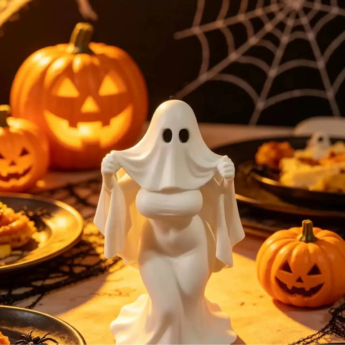 Halloween Ghost Lady Ornament, Dark Atmosphere Home Desktop Ornament Crafts, Halloween Gift Decoration, Ghost Mother