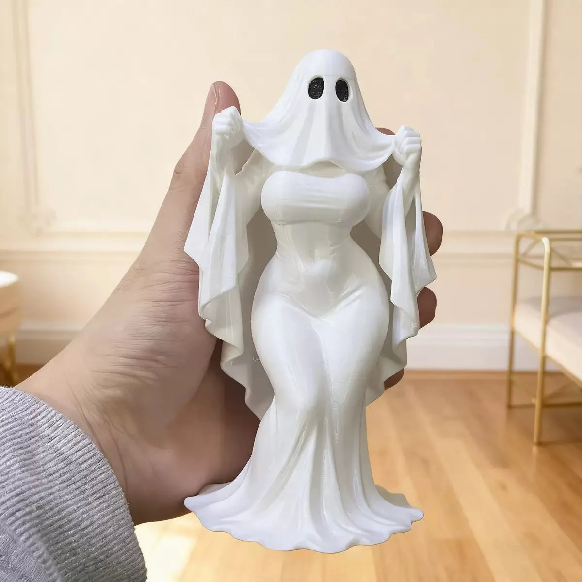 Halloween Ghost Lady Ornament, Dark Atmosphere Home Desktop Ornament Crafts, Halloween Gift Decoration, Ghost Mother