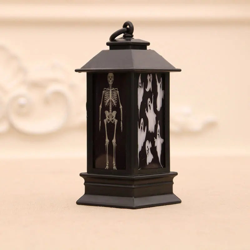 Halloween Portable LED Lanterns Witch Castle Ghost Pumpkin Decor for Parties Events Lighthouse-Inspired Atmosphere Perfect Gift