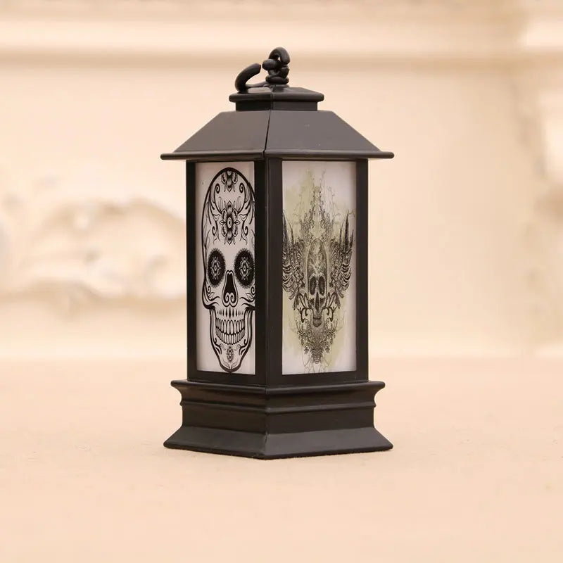 Halloween Portable LED Lanterns Witch Castle Ghost Pumpkin Decor for Parties Events Lighthouse-Inspired Atmosphere Perfect Gift